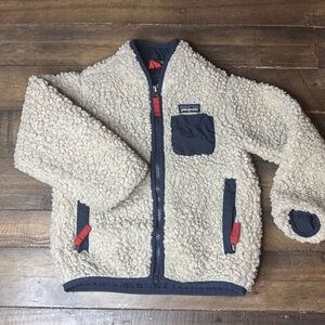 Patagonia Toddler Retro-X Jacket Shearling Zip Up 3T